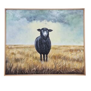 Black Sheep Acrylic Painting
