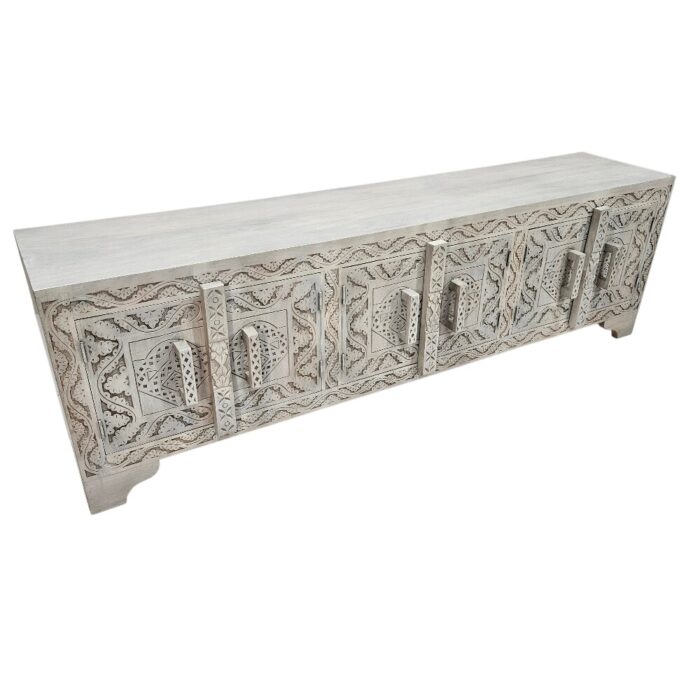 Adur Carved Tv Unit Main Front KMF26160 Side Adur Carved Tv Unit Main Front KMF26160 Side