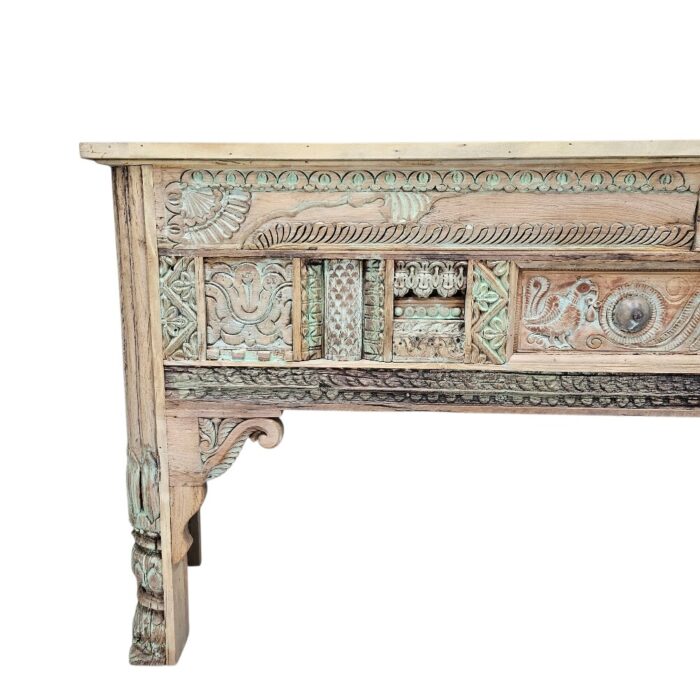 Aziza Carved Console Table KMF15364 Close