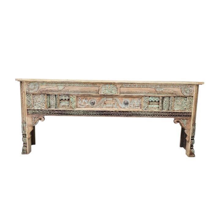 Aziza Carved Console Table KMF15364 Front