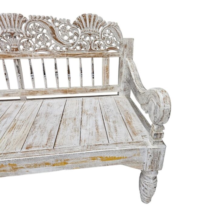 Carved Bench Shani BEB6601 Close Carved Bench Shani BEB6601 Close