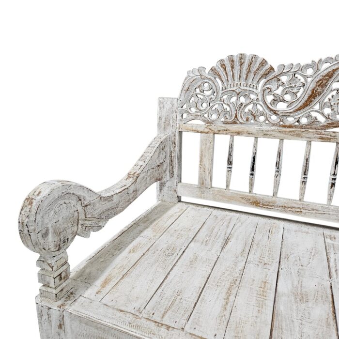 Carved Bench Shani BEB6601 Close Side Carved Bench Shani BEB6601 Close Side