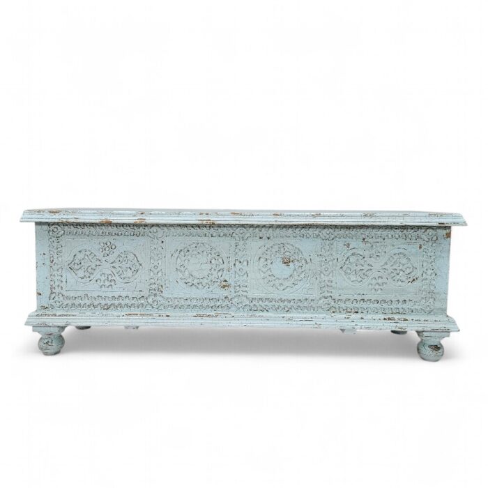 Carved Light Blue Blanket BOx Main KMF19102 Carved Light Blue Blanket BOx Main KMF19102