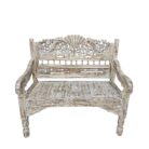 Carved Suma Teak Bench BEB6600 Top