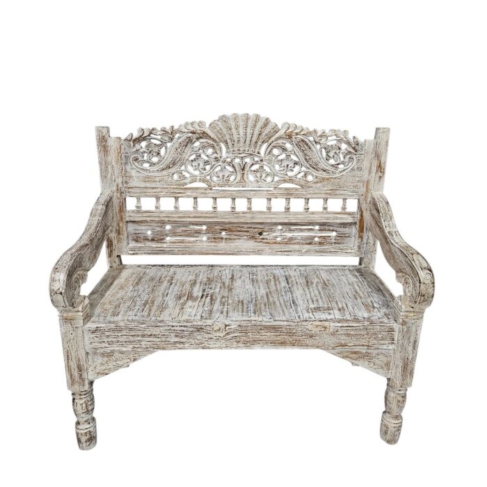 Carved Suma Teak Bench BEB6600 Top Carved Suma Teak Bench BEB6600 Top
