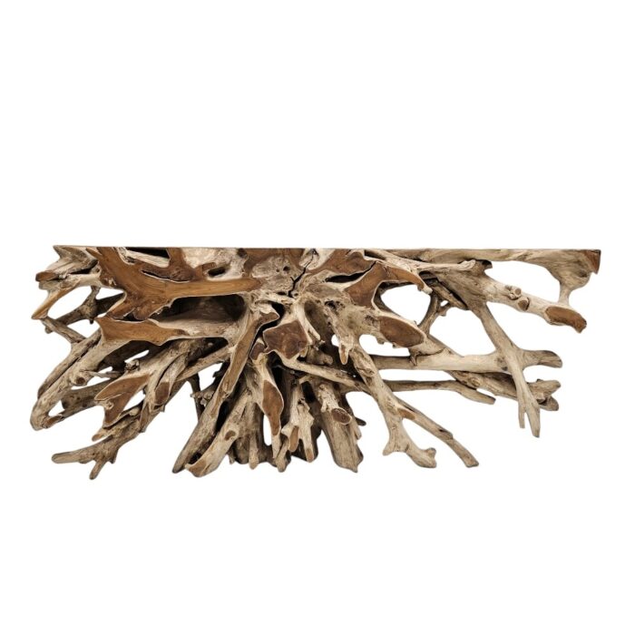 Erosi Root Teak Console Table NJA5058A10 Front