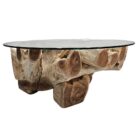 Round Coffee Table Teak Tree Root