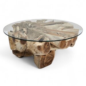 Round Coffee Table Teak Tree Root