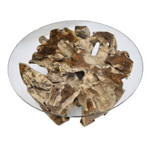 Ersoi Teak Root Coffee Table INJ3200A29 Top Ersoi Teak Root Coffee Table