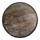 Iron Drum Side Table Front KMF25039A Top