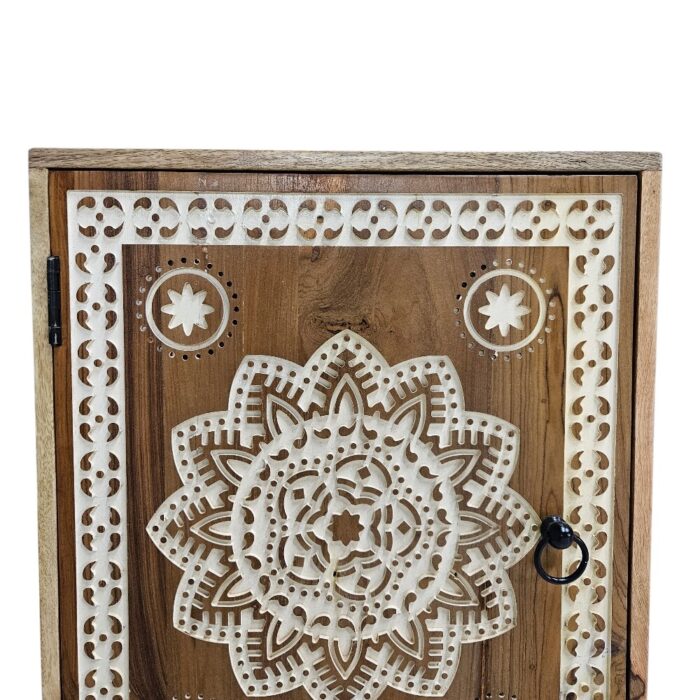 Mandala Bedside Pedestal KMF22150A Close Mandala Bedside Pedestal KMF22150A Close