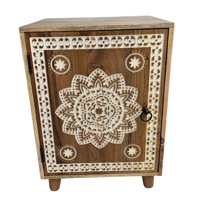 Mandala Bedside Pedestal KMF22150A Top Mandala Bedside Pedestal KMF22150A Top