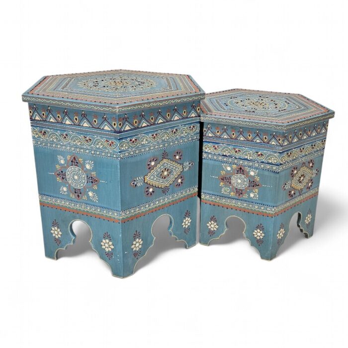 Morocco Side Table Set Blue KMF32066A Main