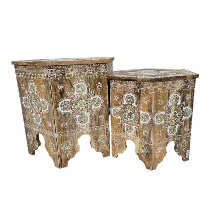 Morocco Side Table Set KMF32066 Brown Front