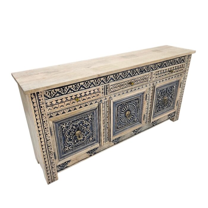 Onyx Carved Sideboard Main Front KMF19340 Side Onyx Carved Sideboard Main Front KMF19340 Side