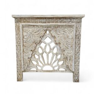 Carved Peacock Console Table