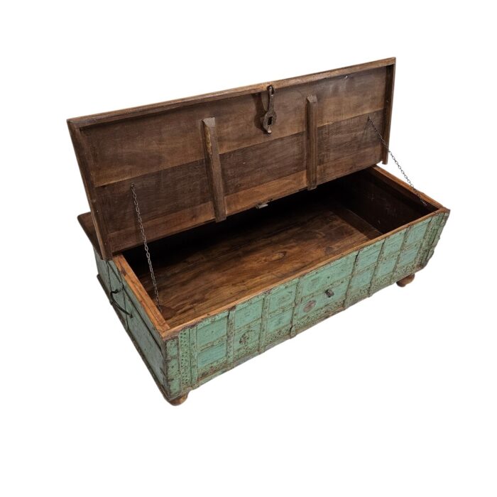 Pitara Coffee Table Trunk KMF25273B Open Pitara Coffee Table Trunk KMF25273B Open