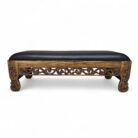 Polos Bench Teak And Leather MAD3852 Main