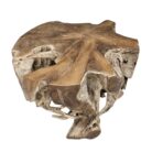 Root Block Teak Coffee Table INJ8600 Side