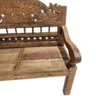 Rustic Carved Bench BEB6584C Close