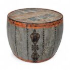 Side Table Iron Drum KMF25039B