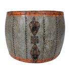 Side Table Iron Drum KMF25039B Front