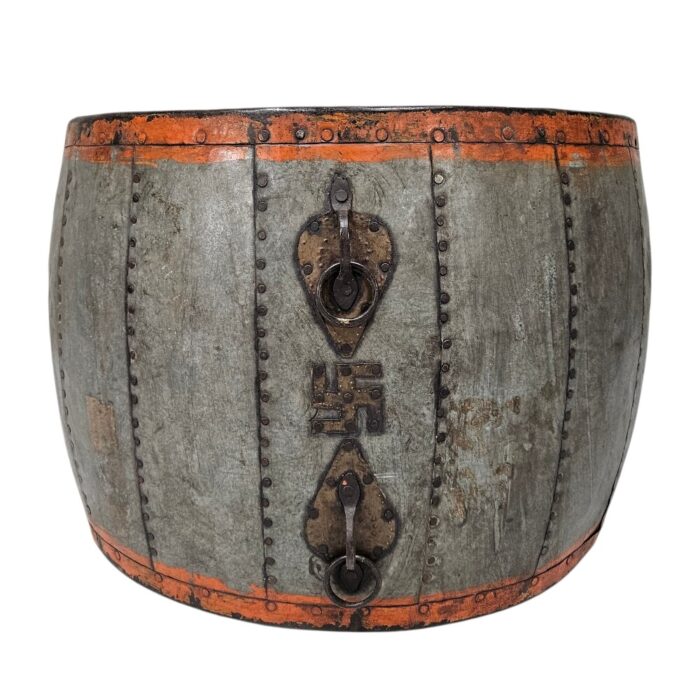 Side Table Iron Drum KMF25039B Front