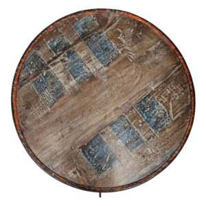 Side Table Iron Drum