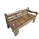 Subira Teak Carved Bench Main BEB6602 Close