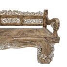 Subira Teak Carved Bench Main BEB6602 Front Close