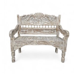 Suma Carved Teak Bench