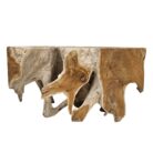 Teak Root Slice Side Table Block INJ3150A8 Front