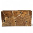 Teak Slice Console Table INJ9851 Main