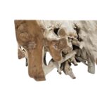 Teak Tree Root Side Table Block INJ3150A7 Close