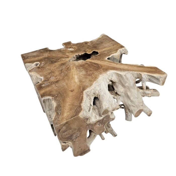 Teak Tree Root Side Table Block INJ3150A7 Side Teak Tree Root Side Table Block INJ3150A7 Side