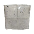 White Hide Ottoman KMF3411 Front