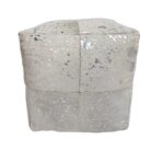 White Hide Ottoman KMF3411 Main