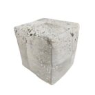 White Hide Ottoman KMF3411 Side