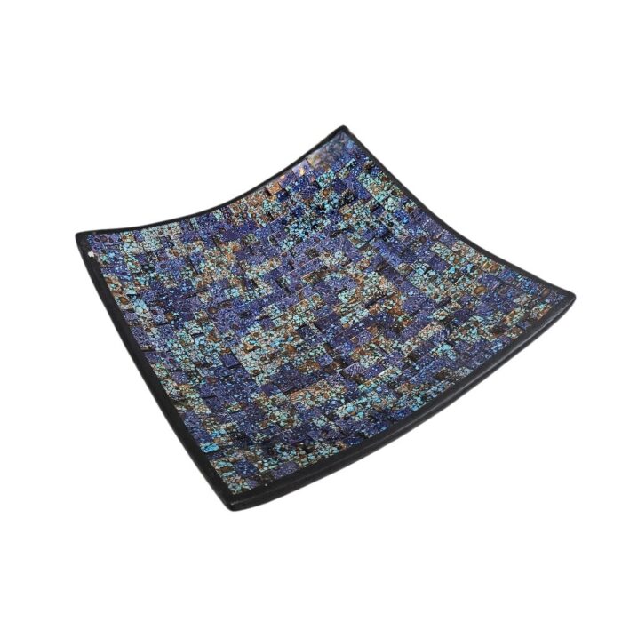 Blue And Purple Mosaic Bowl YUB1502 Side