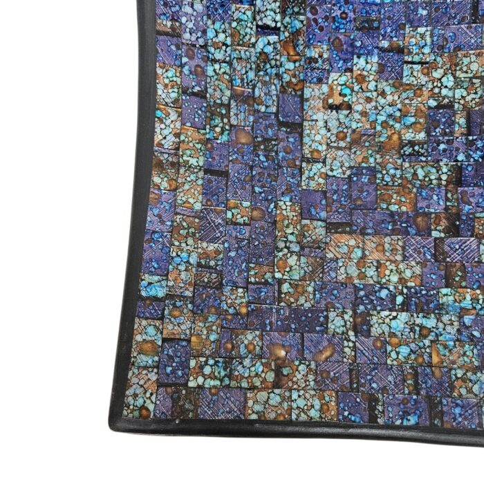 Blue And Purple Mosaic Bowl YUB1502 close