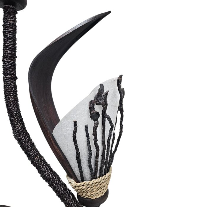 Cami 3 Tier Palm Lamp JME0038 Closae Up