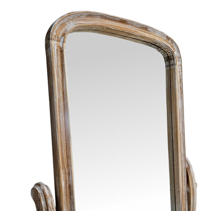 Cheval Viola Teak Mirror MAD9040A Close Cheval Viola Teak Mirror MAD9040A Close