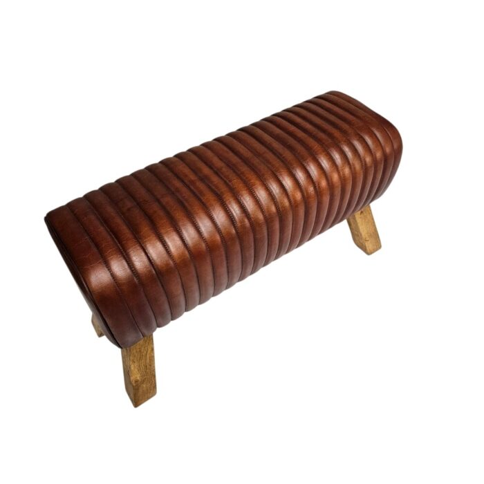 Heston Leather Bench KMF3433 Side