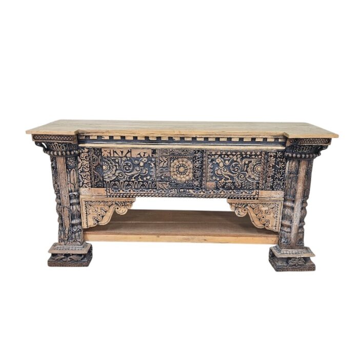 Lazuli Carved Console KMF15370 Top