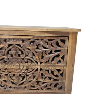 solid teak chest of drawers