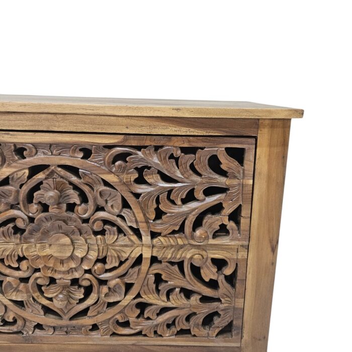 solid teak chest of drawers