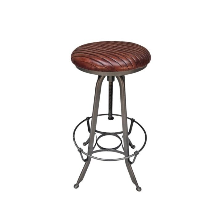 Maxwell Barchair Leather And Iron KMF28022A Side Maxwell Barchair Leather And Iron KMF28022A Side