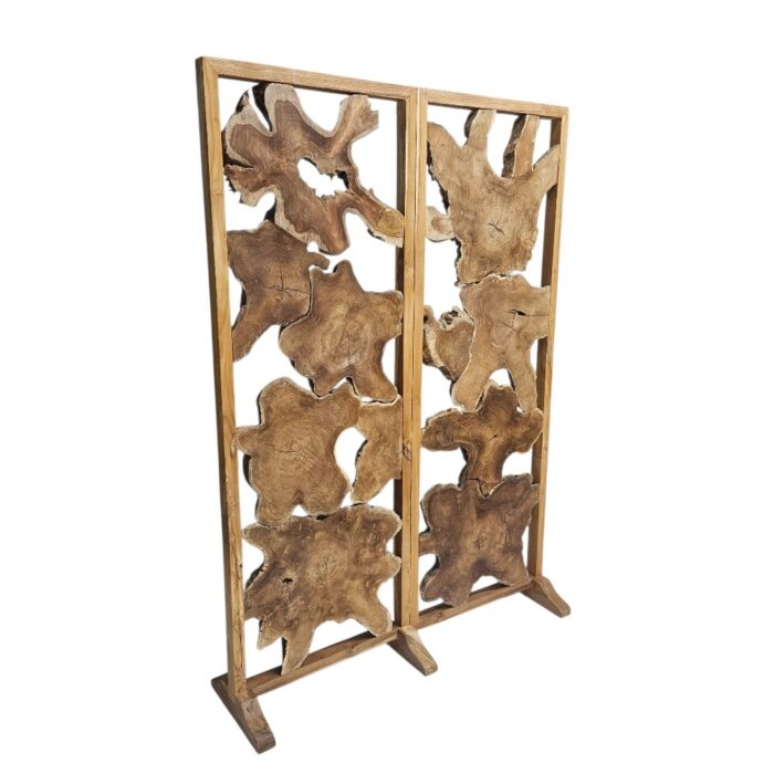 Organic Teak Screens Set Of 2 NAJ8502 Side
