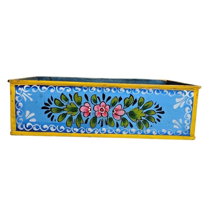 Painted Metal Storage Tray KMH9075A Front Painted Metal Storage Tray KMH9075A Front