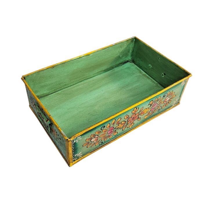 Painted Metal Storage Tray KMH9075B Top Painted Metal Storage Tray KMH9075B Top